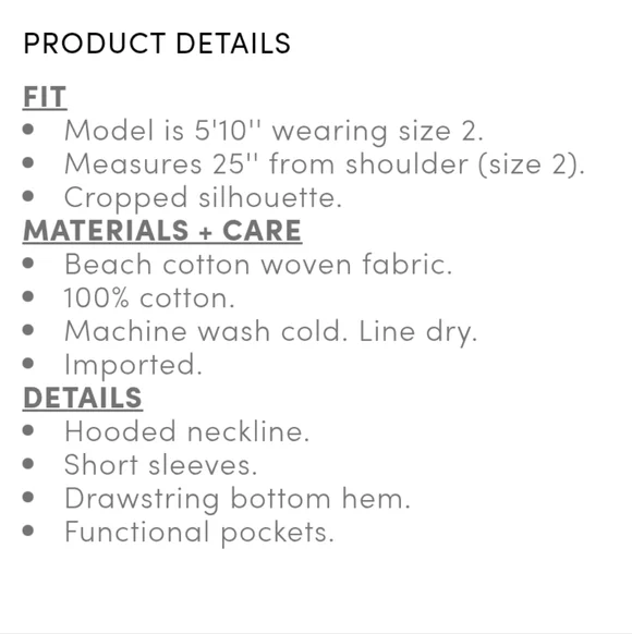 NWT Cropped Zip-Up Hoodie 1X - Picture 7 of 10